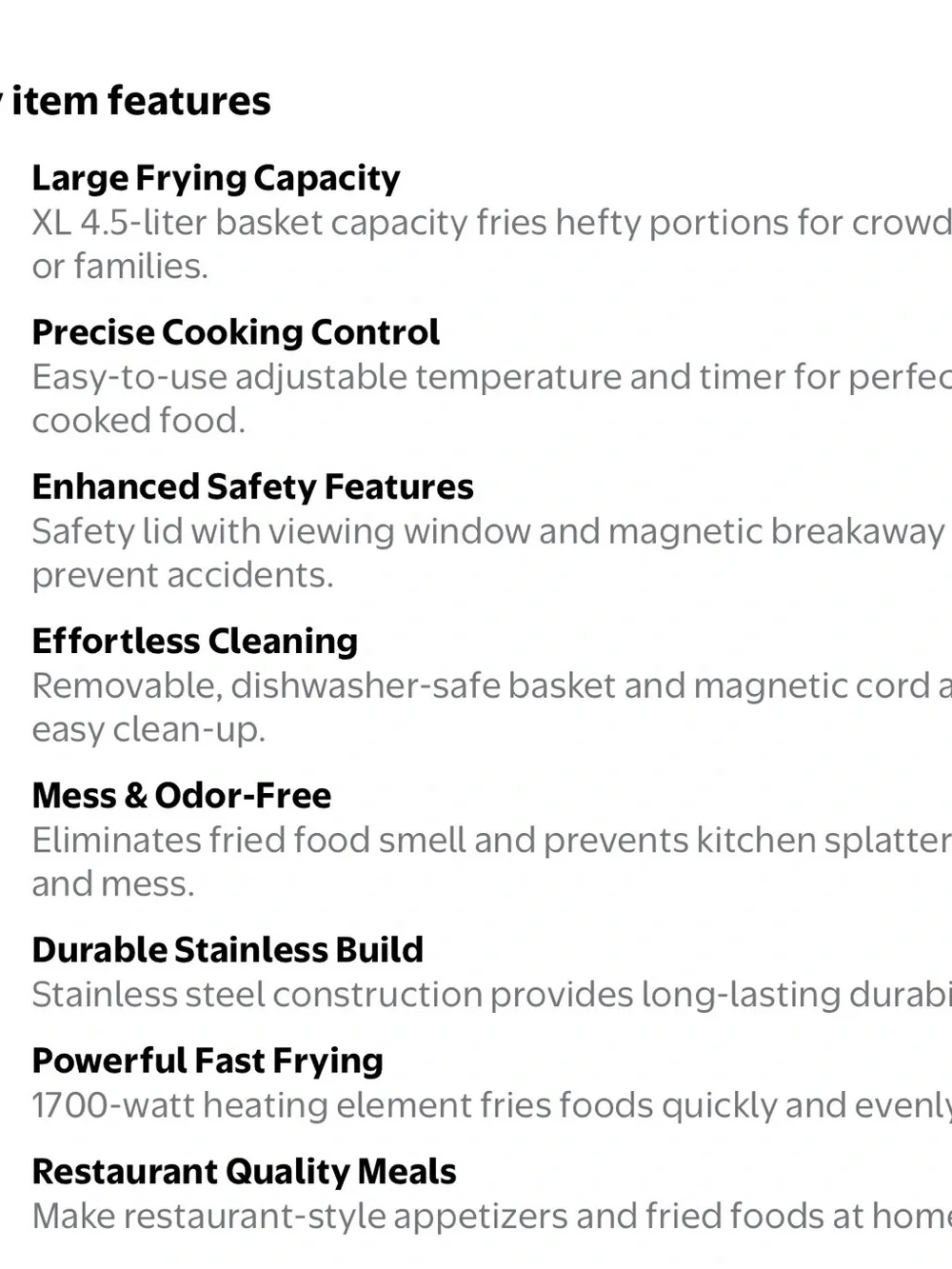 Silver & Black Deep Fryer - 4.5-Quart Capacity